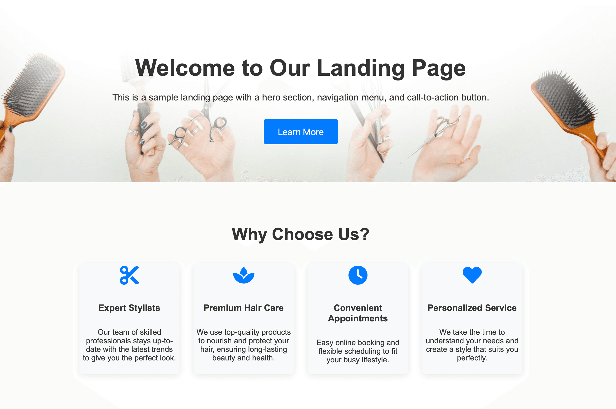 Hair Salon Website