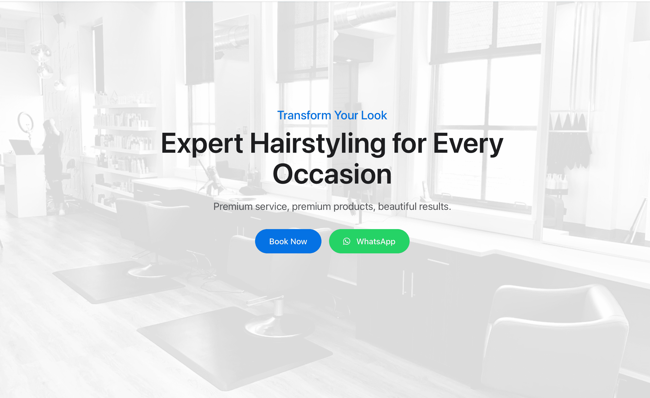 Hair Stylist Website